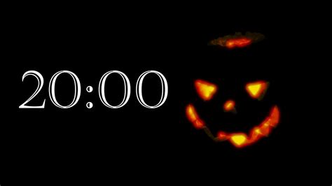 20 Minute Halloween Timer With Scary Alarm Youtube