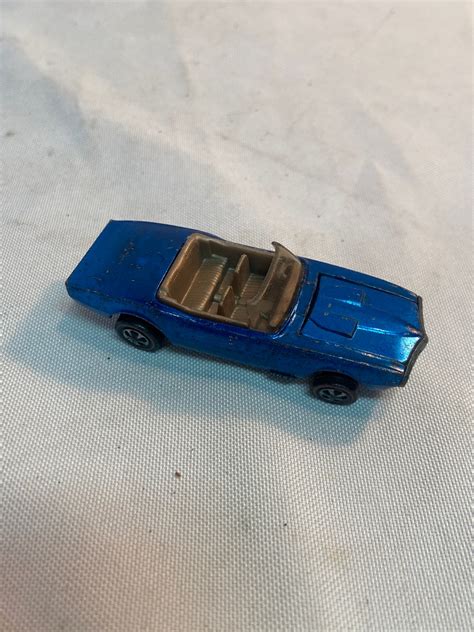 Vintage 1968 Mattel Redline Hot Wheels Custom Firebird Blue Convertible Etsy