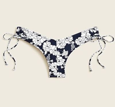 New W Tag J Crew Hipster Curved Waist Cheeky Bikini Bottom Magnolia