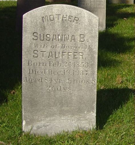 Susanna Buckwalter Sensenig Stauffer 1853 1937 Mémorial Find a Grave