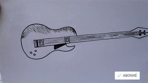 Comment Dessiner Une Guitare Facilement Youtube