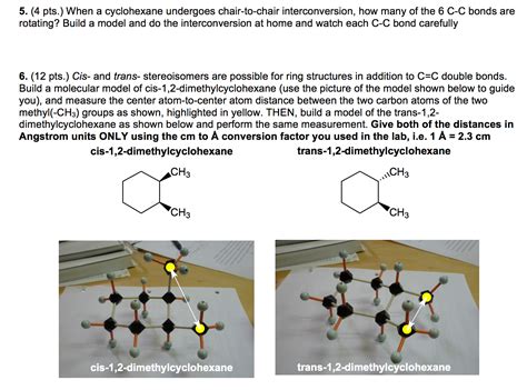 Solved When A Cyclohexane Undergoes Chair To Chair