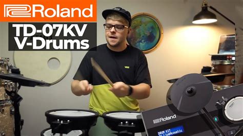 Roland TD 07KV V Drums Electronic Drum Kit Overview YouTube