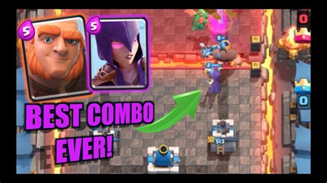 Giant Witch Combo Clash Royale Best Arena 4 Deck Youtube