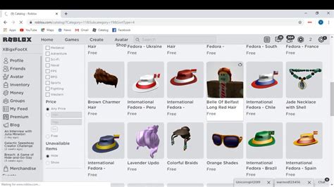 Roblox Catalog Template