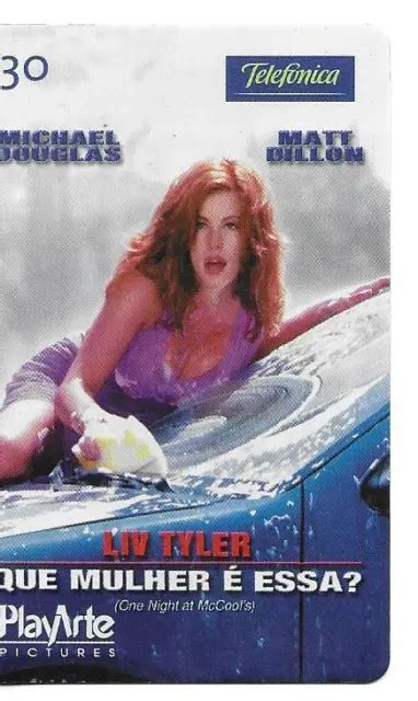 Rare Carte Telephonique Liv Tyler Michael Douglas Phonecard