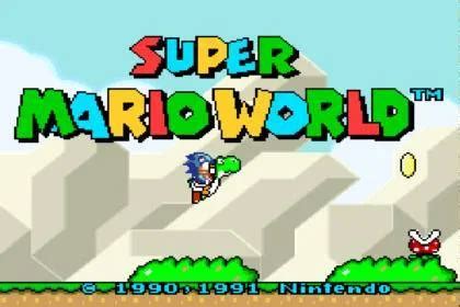 play now for free: Super Mario World but with Sonic