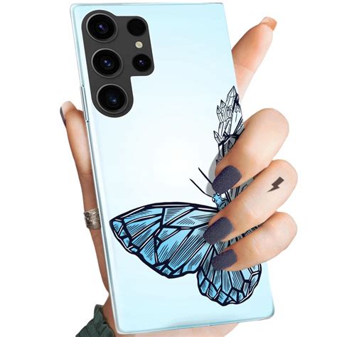 Etui Do Samsung Galaxy S23 Ultra Wzory Motyle Butterfly Barwne Obudowa