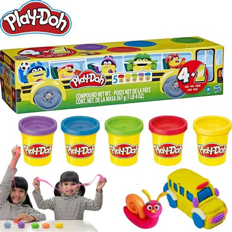 PLAY DOH CIASTOLINA ZESTAW 5 TUB KOLORÓW PLASTELINA ZESTAW NA PREZENT