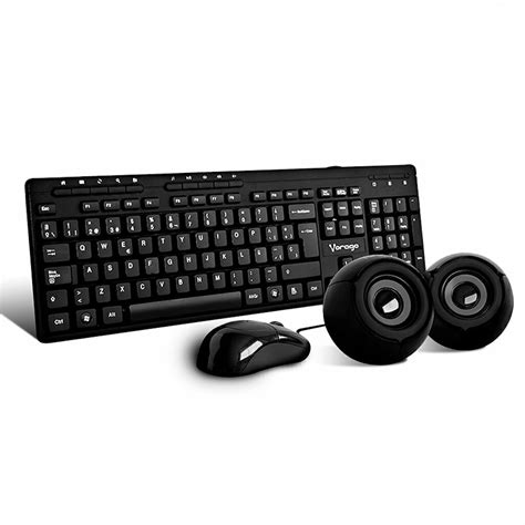 Kit Teclado Y Mouse Alambrico Bocinas Vorago En Kms