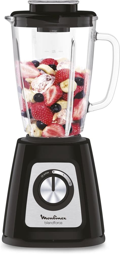 Amazon de Moulinex Standmixer elektrischer Mixer Glasschüssel 1 75 l