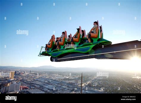 X-scream Trill Ride On Stratosphere Tower Las Vegas Stock Photo - Alamy