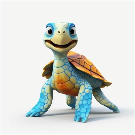 Premium Photo | Sea Turtle cartoon character