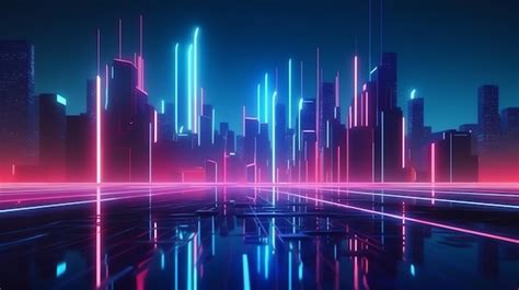 Premium AI Image | Neon lights in the city, music, neon, lights, neon ...