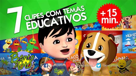 COLETÂNEA 7 Clipes de Bento e Totó temas educativos Patinho