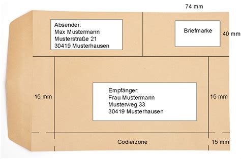 Beschriftung Von C C Din A Briefumschlag Selbst Ndigkeit Foto Tipps