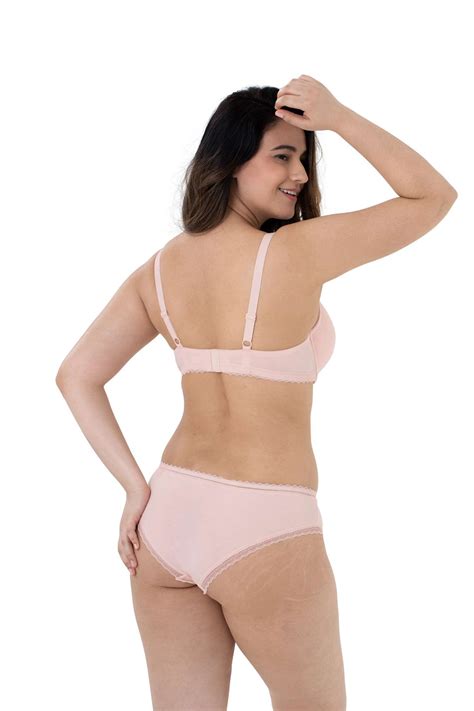 Σουτιέν Dorina Lila ΔΩΡΟ Ροζ Μπλε Cotton Μεγάλα μεγέθη Cup D E lingerie shop gr