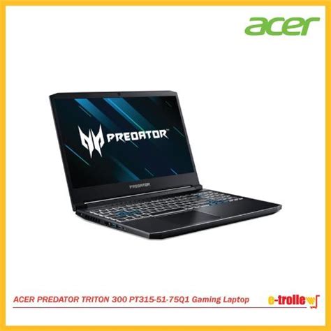 ACER PREDATOR TRITON 300 PT315 51 75Q1 Gaming Laptop Black Computers