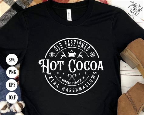Old Fashioned Hot Cocoa SVG PNG Hot Chocolate Christmas Etsy