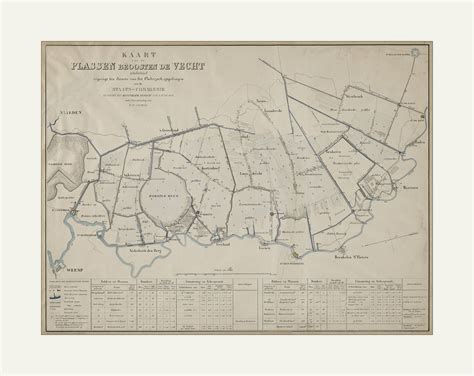 Historische Kaart Omgeving Loosdrecht Frisius