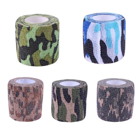 Fr ACU Camouflage Aid Medical Self Adhesive Elastic Bandage Gauze Tape