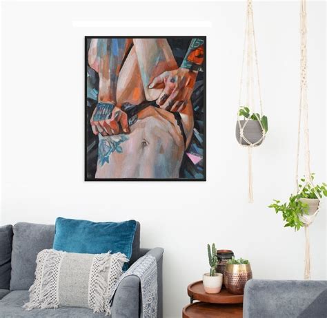 Nude Female Body Mature Couple Sex Wall Art Ukrainian Art Original Oil