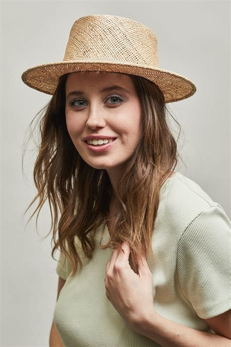 Straw Hat Straw Boater Natural Straw Hat Sun Hat Vacation Etsy