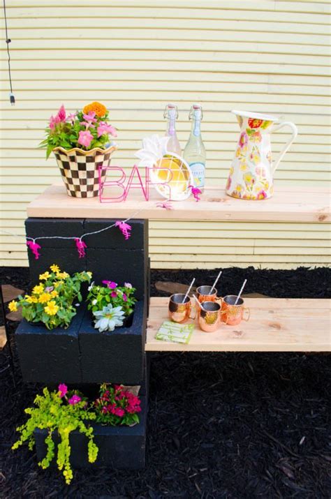 DIY Outdoor Bar Ideas- Relax... Have a Cocktail! • The Garden Glove