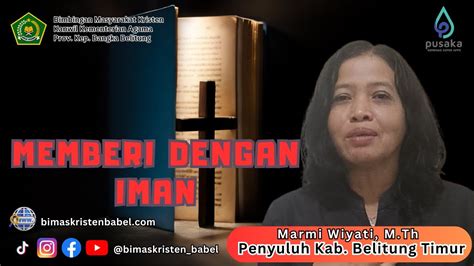 MEMBERI DENGAN IMAN KEJADIAN 4 5 SATE PENYU BABEL RABU 24 04