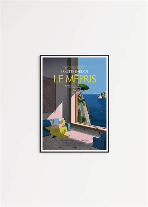 le mepris contempt  poster  classic french cinema