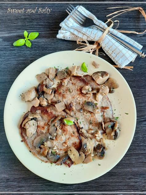 Veal Escalopes With Mushrooms Sweet And Salty