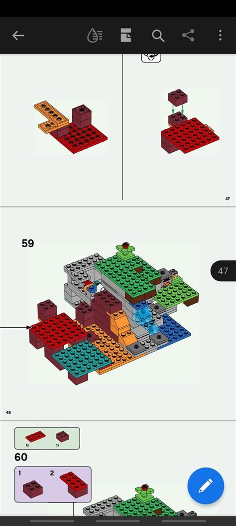 Lego Minecraft 21172 - Confusing Instructions (see first comment) : r/lego