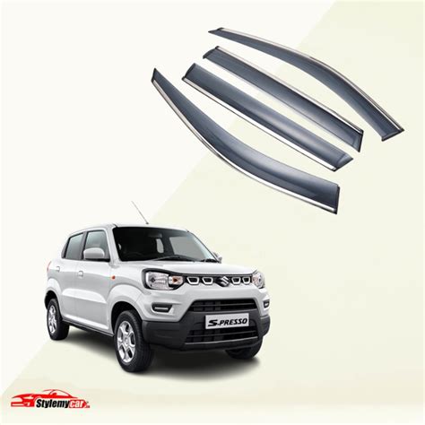 maruti suzuki spresso door visor chrome lining
