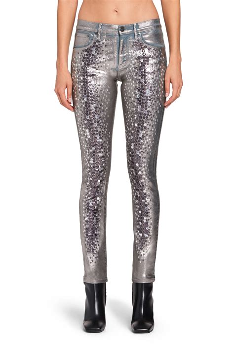 Sequin Embellished Skinny Jeans Roberto Cavalli Productcategoryname