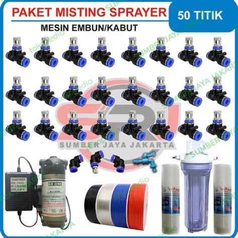 Jual Paket Mesin Embun Walet Lengkap Set Titik Nozzle Pompa Ko Jine