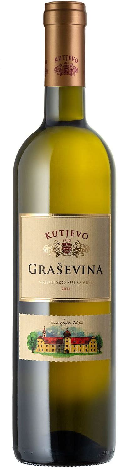 Belo vino KUTJEVO Graševina vrhunsko 0 75l Cenoteka