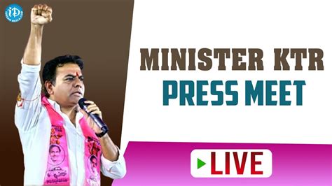 LIVE TRS Working President KTR Address The Media Telangana Bhavan