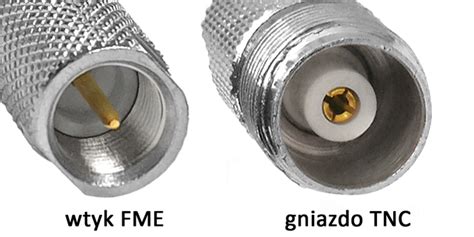 Adapter Antenowy Rf Wtyk Fme Gniazdo Tnc