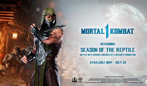 Mortal Kombat 1 Libera Temporada Do Reptile