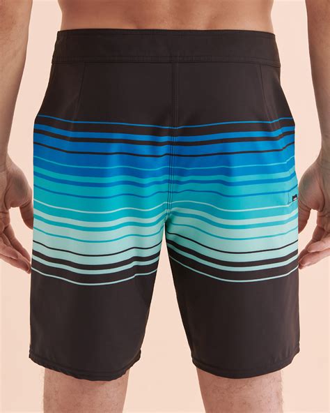 O Neill Hyperfreak Heat Stripe Boardshort Swimsuit Black Bikini Village