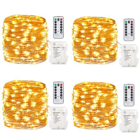 Buy GDEALER 4 Pack 16 4 Feet 50 Led Fairy Lights Battery Operated With