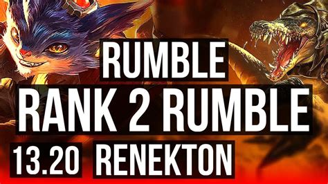 Rumble Vs Renekton Top Rank Rumble Legendary Rank