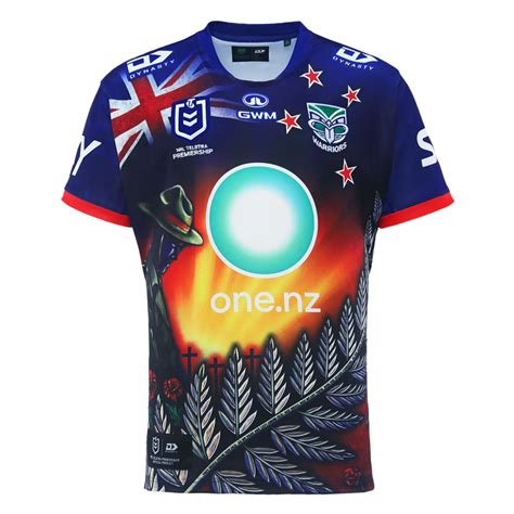 Buy New Zealand Warriors Nrl Anzac Jersey Mens Your Jersey