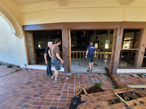 Total devastation - Parish Church and Monastery on Fort Myers Beach a
