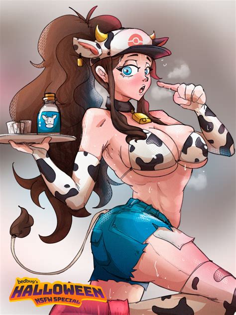 Rule 34 Bedbug Artist Blue Eyes Costume Cow Ears Cow Girl Cow Horns Cow Print Cow Print