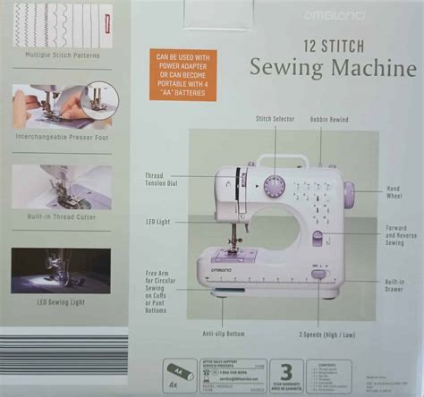 Ambiano Stitch Sewing Machine Aldi Reviewer