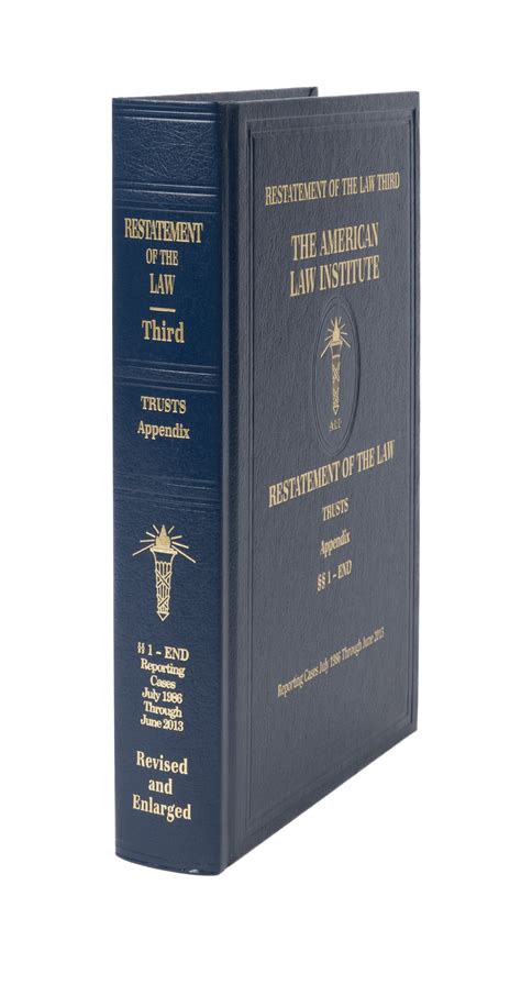 Restatement Of The Law Trusts Third Appendix Book By