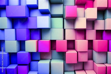 3d Colorful Cube Wallpaper