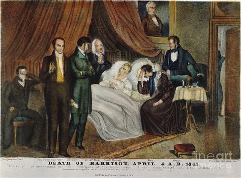 W H Harrison Deathbed Photograph By Granger