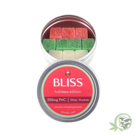 Buy Bliss Holidaze Gummies 250mg Thc From Sacredmeds